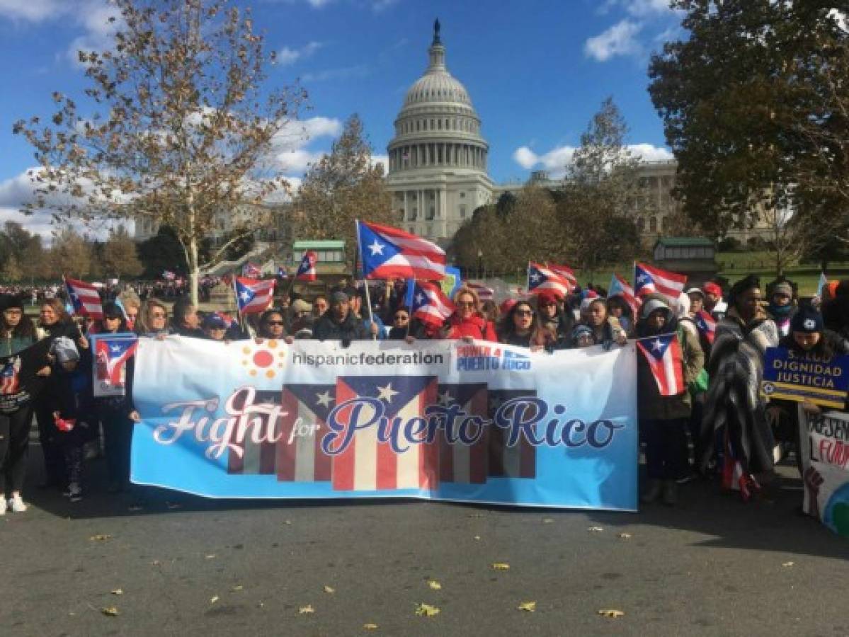 Protestas en Estados Unidos por atrasos en ayuda a víctimas de huracán María en Puerto Rico