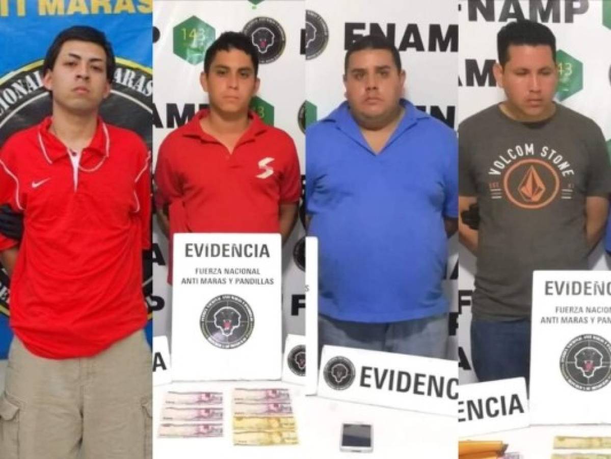 Capturan a cuatro supuestos criminales en la capital de Honduras