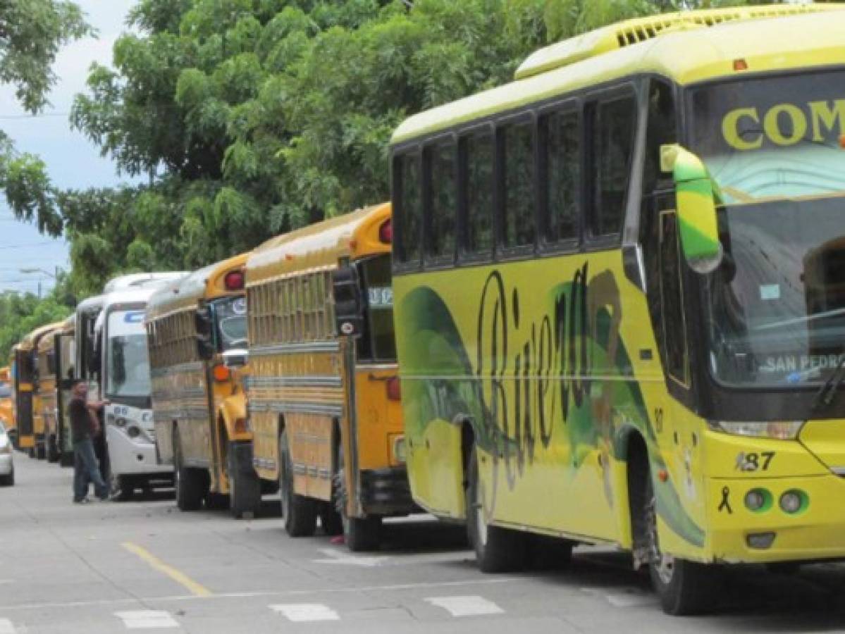 Honduras: Empresas de transporte que no trabajarán este lunes debido a protestas