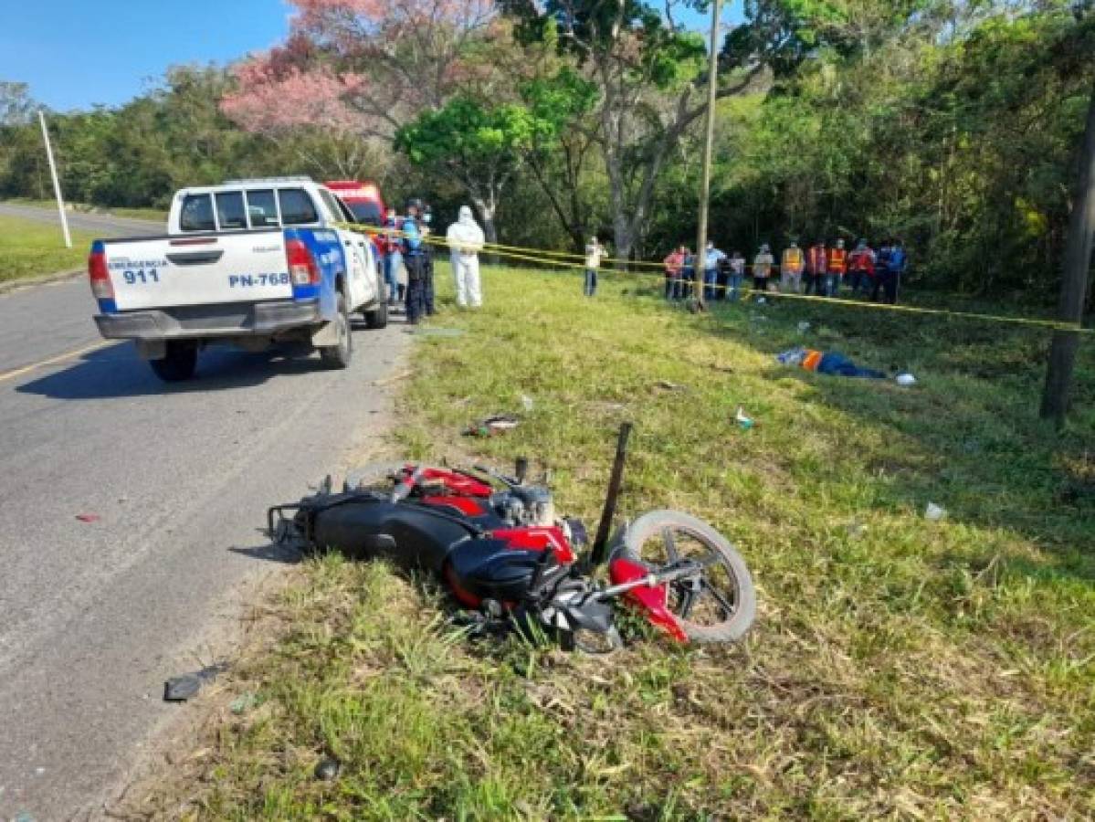 Motociclista muere tras impactar contra un bus en El Progreso  