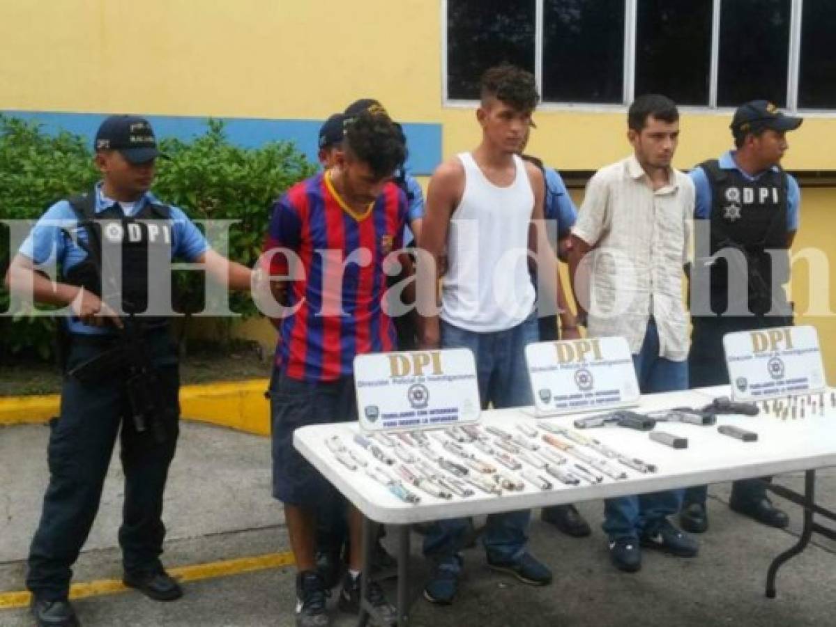 Honduras: Capturan a tres pandilleros activos de la MS-13 en San Pedro Sula