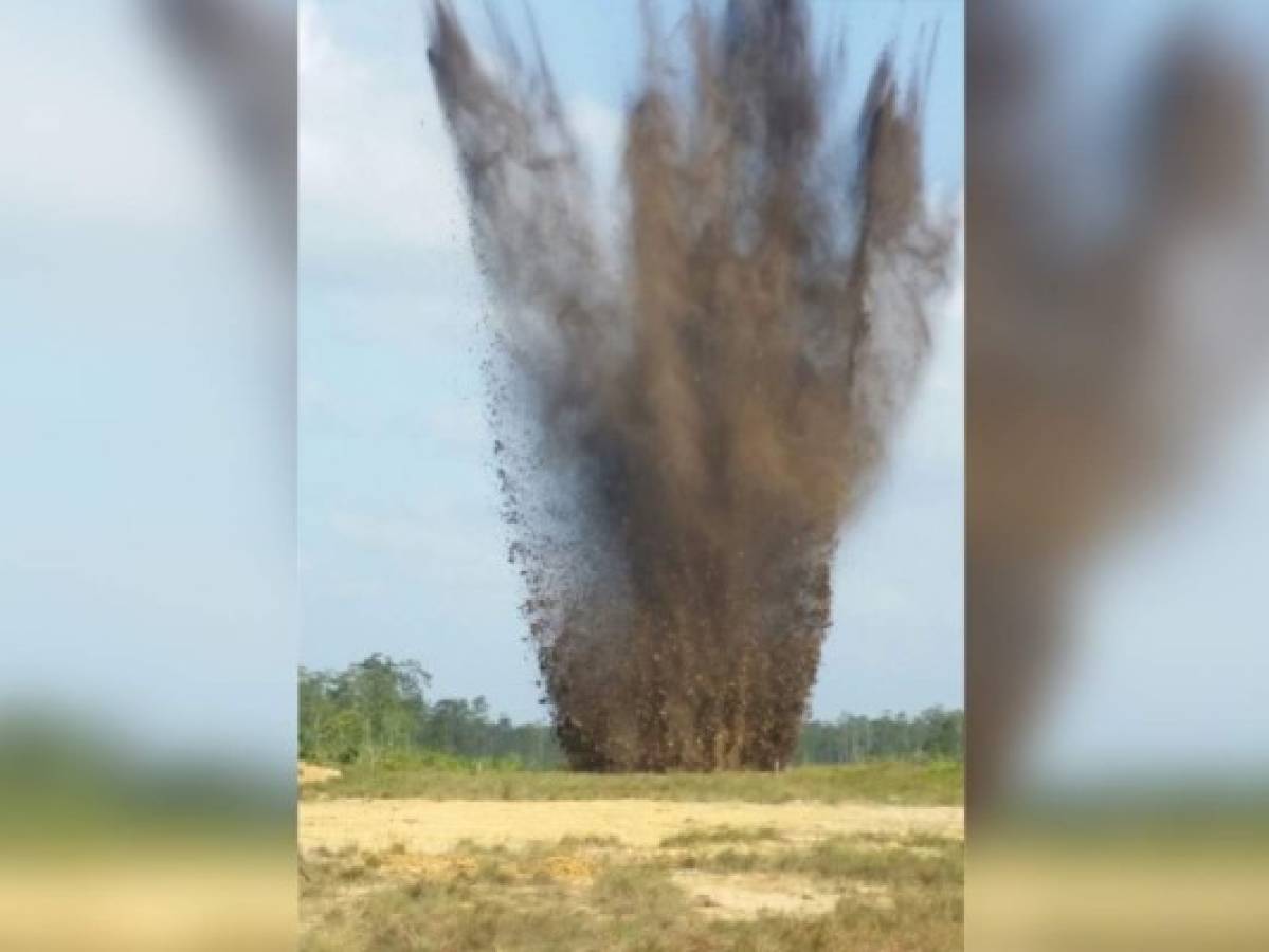 Destruyen narcopista al noroccidente de Honduras