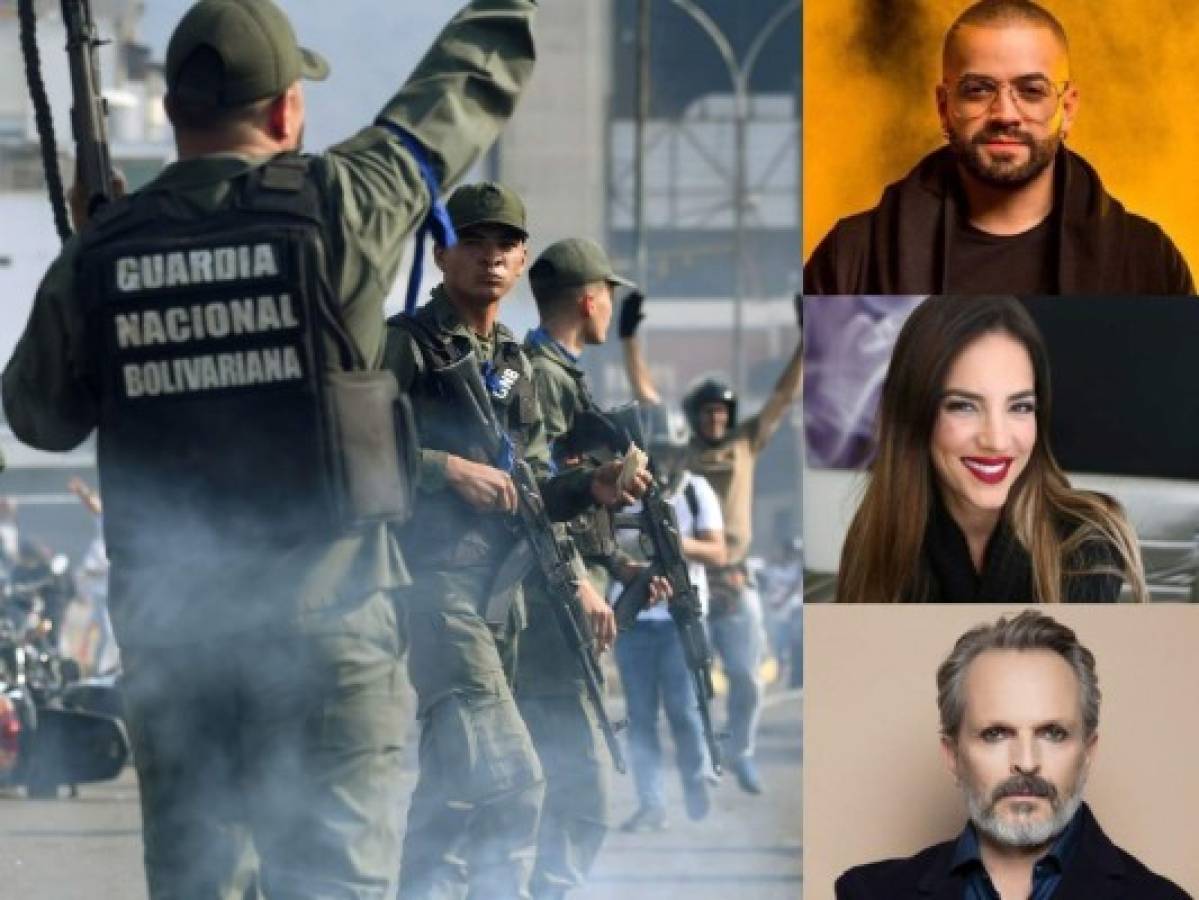 Famosos reaccionan a levantamiento cívico militar en Venezuela