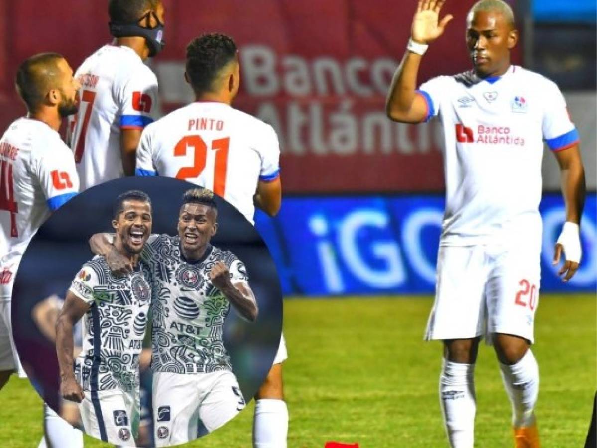 Olimpia pierde 2-1 ante el América, pero queda con vida para el juego de vuelta en México