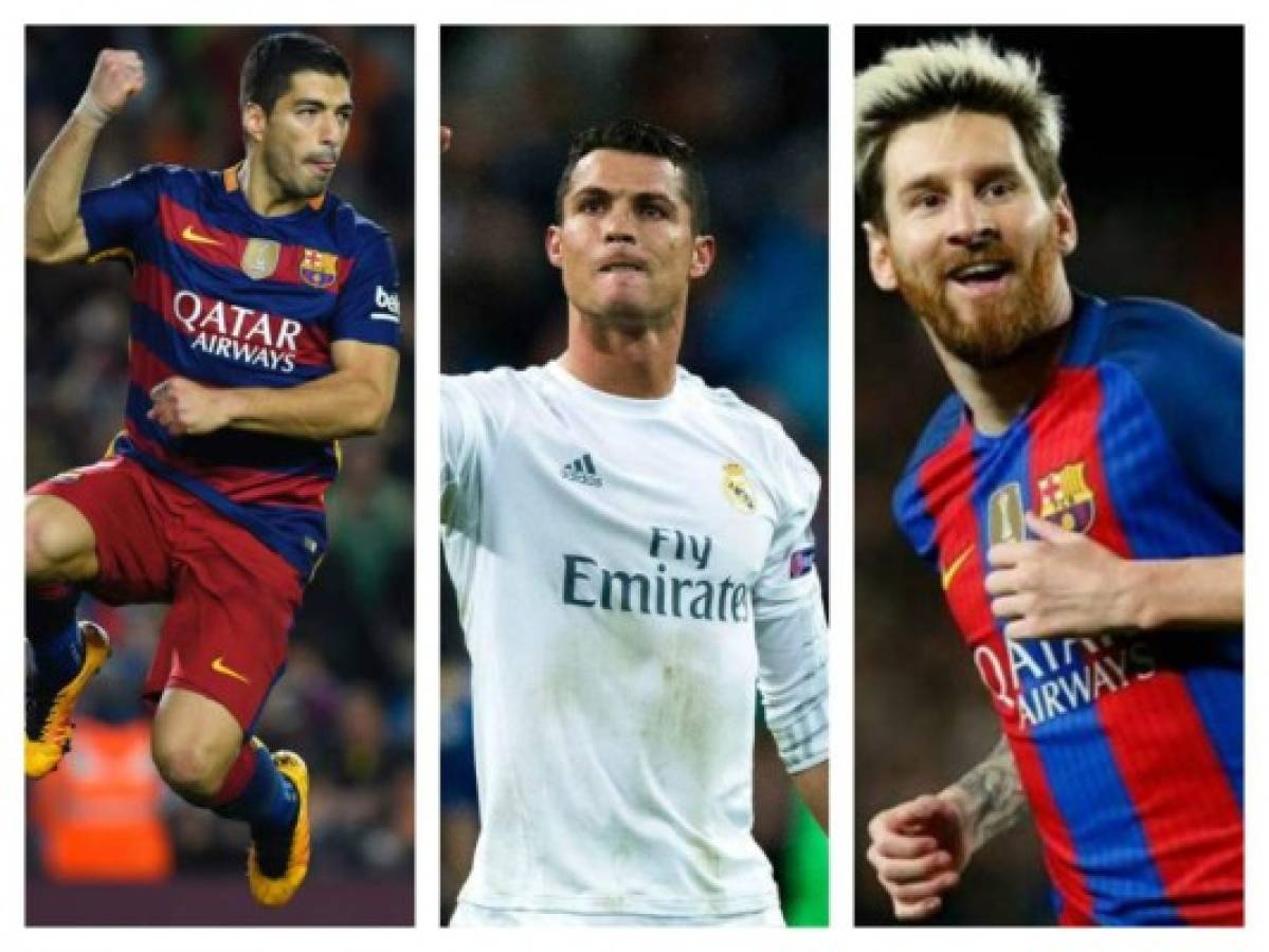 Cristiano Ronaldo alcanza a Messi y Suárez en el liderato de la tabla de goleadores