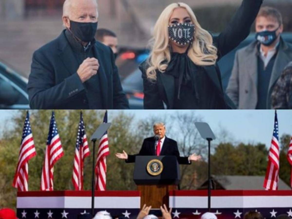 Donald Trump arremete contra Lady Gaga por su apoyo a Joe Biden