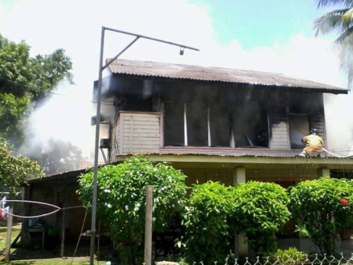 Honduras: Hallan cuerpo quemado entre escombros tras voraz incendio en La Lima