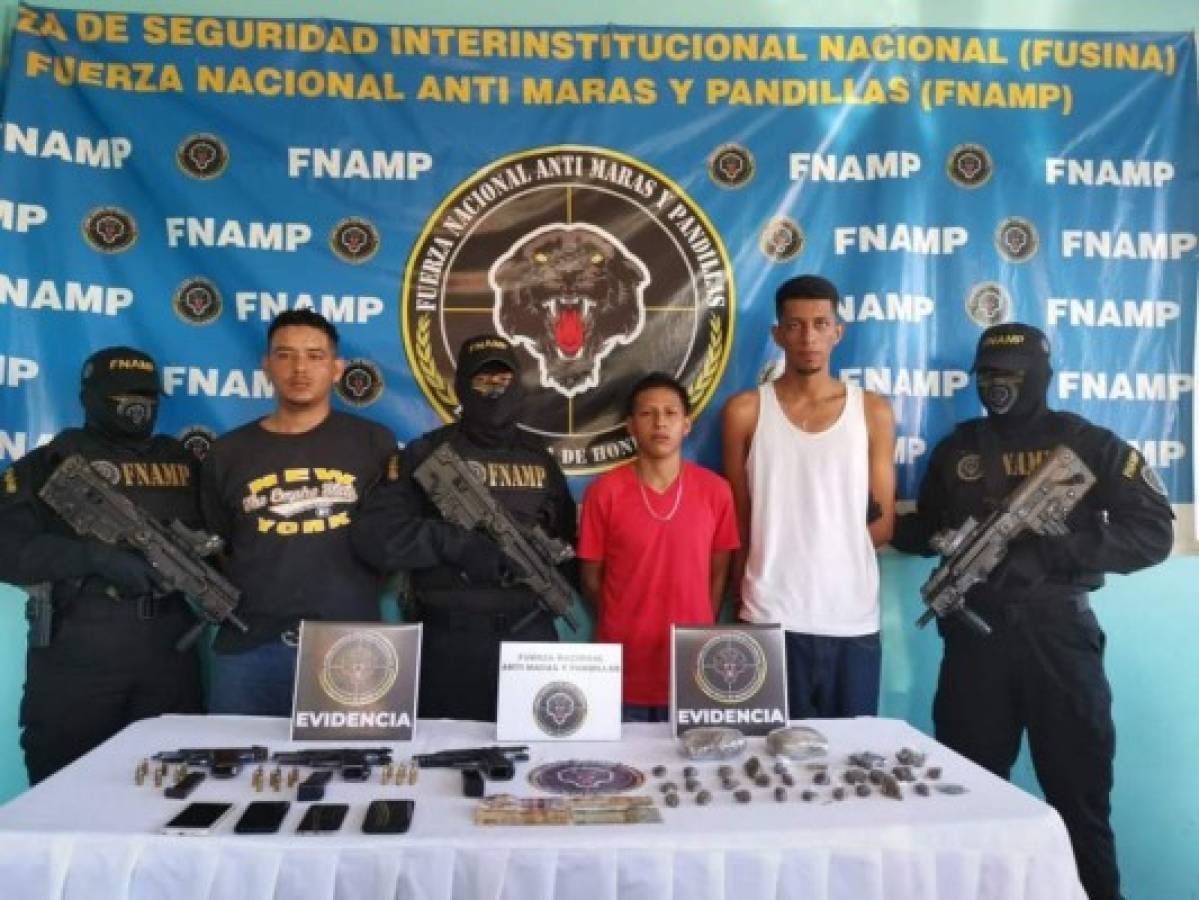 Capturan a tres supuestos sicarios de la MS-13 en La Ceiba