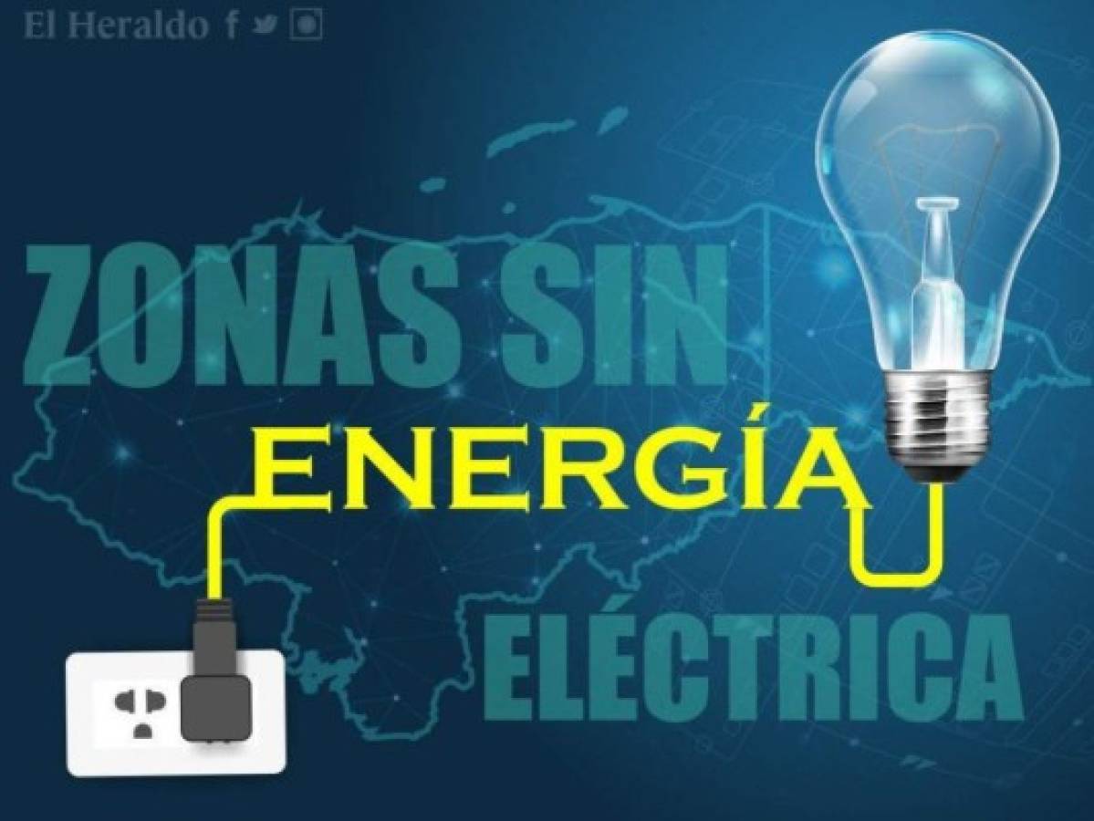 Zonas de Cortés y Yoro sin energía eléctrica el sábado 7 de septiembre