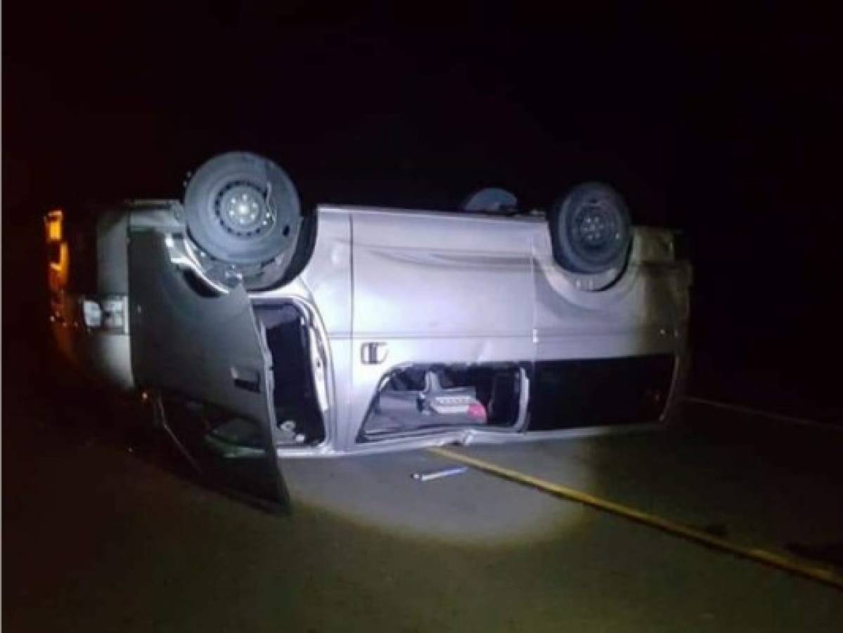 Cinco heridos deja aparatoso volcamiento de busito en la carretera que conduce a Olancho