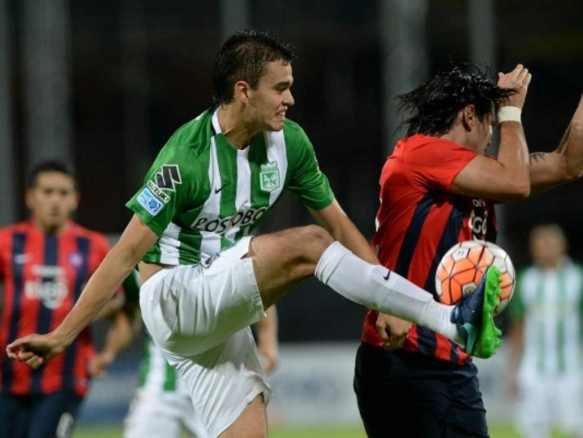 Atlético Nacional jugará la final de la final de la Copa Sudamericana ante Chapecoense de Brasil tras eliminar en Medellín a Cerro Porteño de Paraguay. Foto: Agencia AFP.