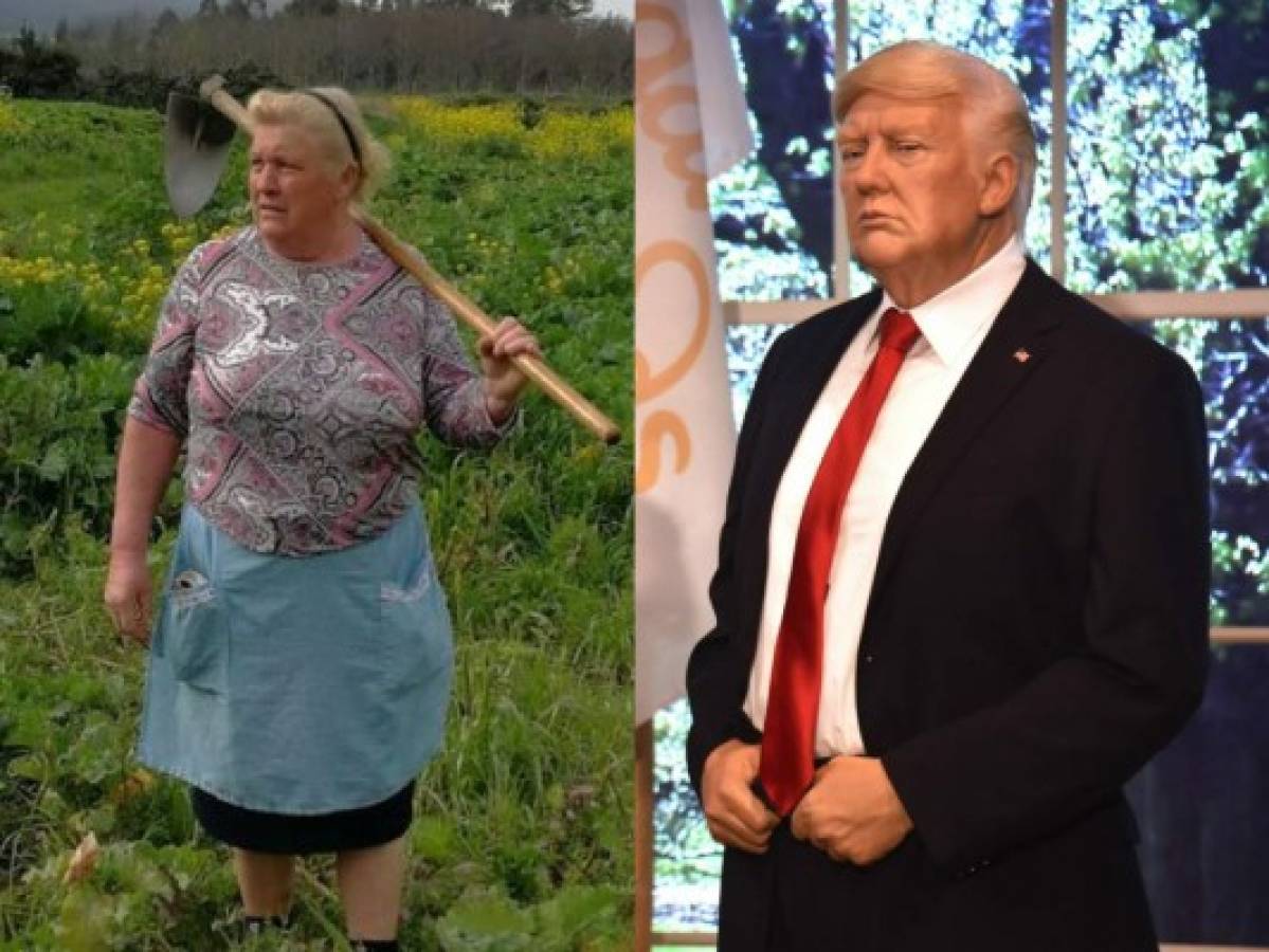 Se vuelve viral la foto de una campesina española idéntica a Donald Trump