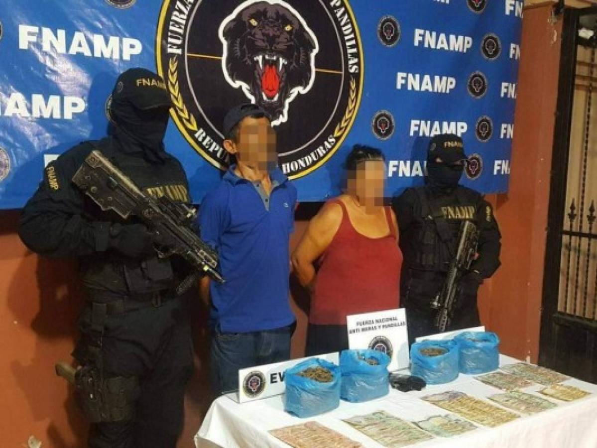 Capturan con marihuana a pareja de adultos mayores en Marcovia