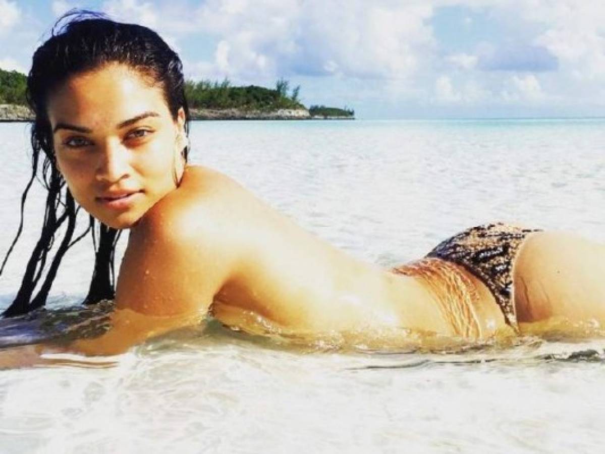 La foto en bikini de Shanina Shaik causa controversia en las redes