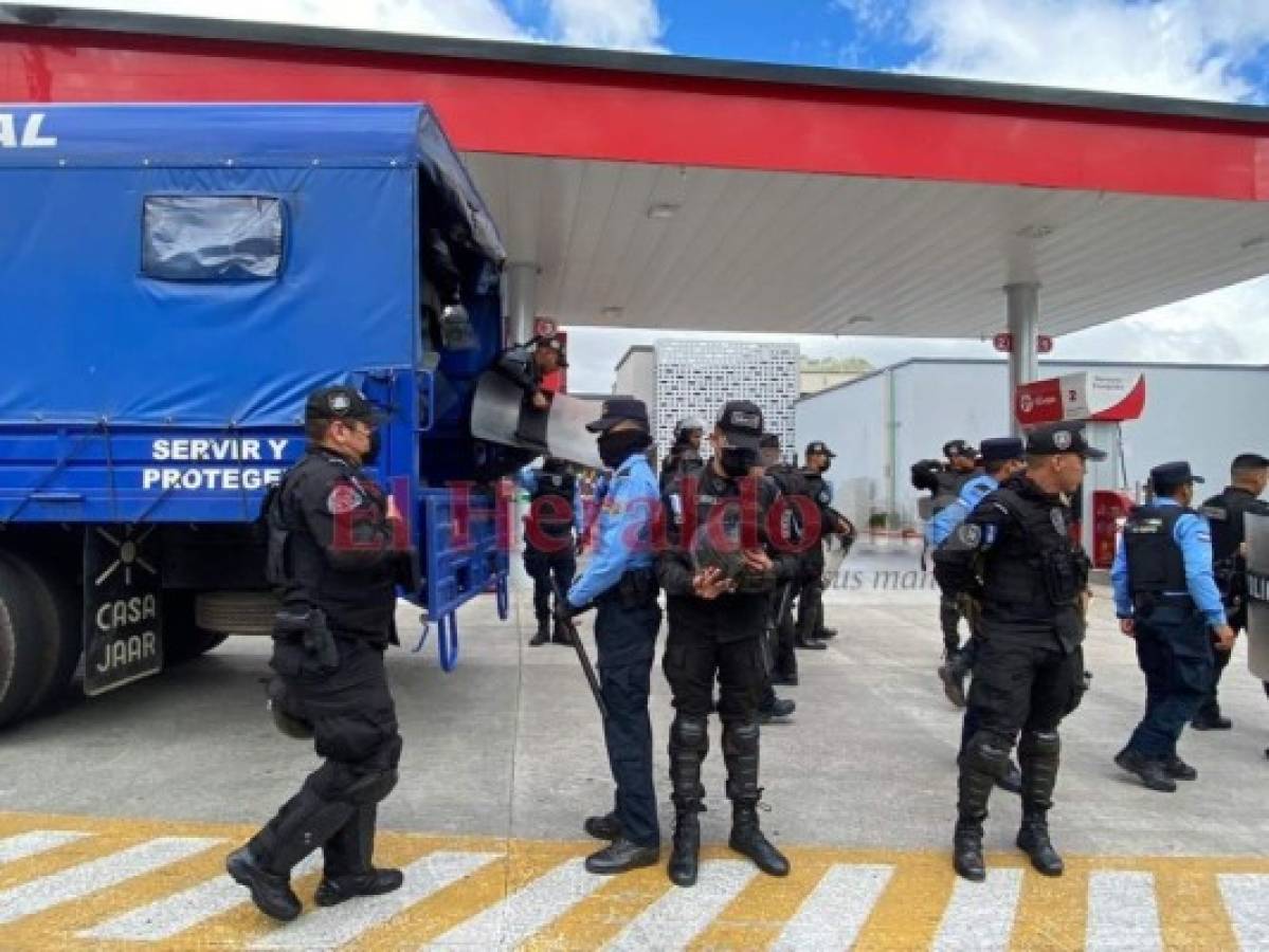 Policía Nacional toma control del Estadio Nacional para la final Olimpia vs. Real España  