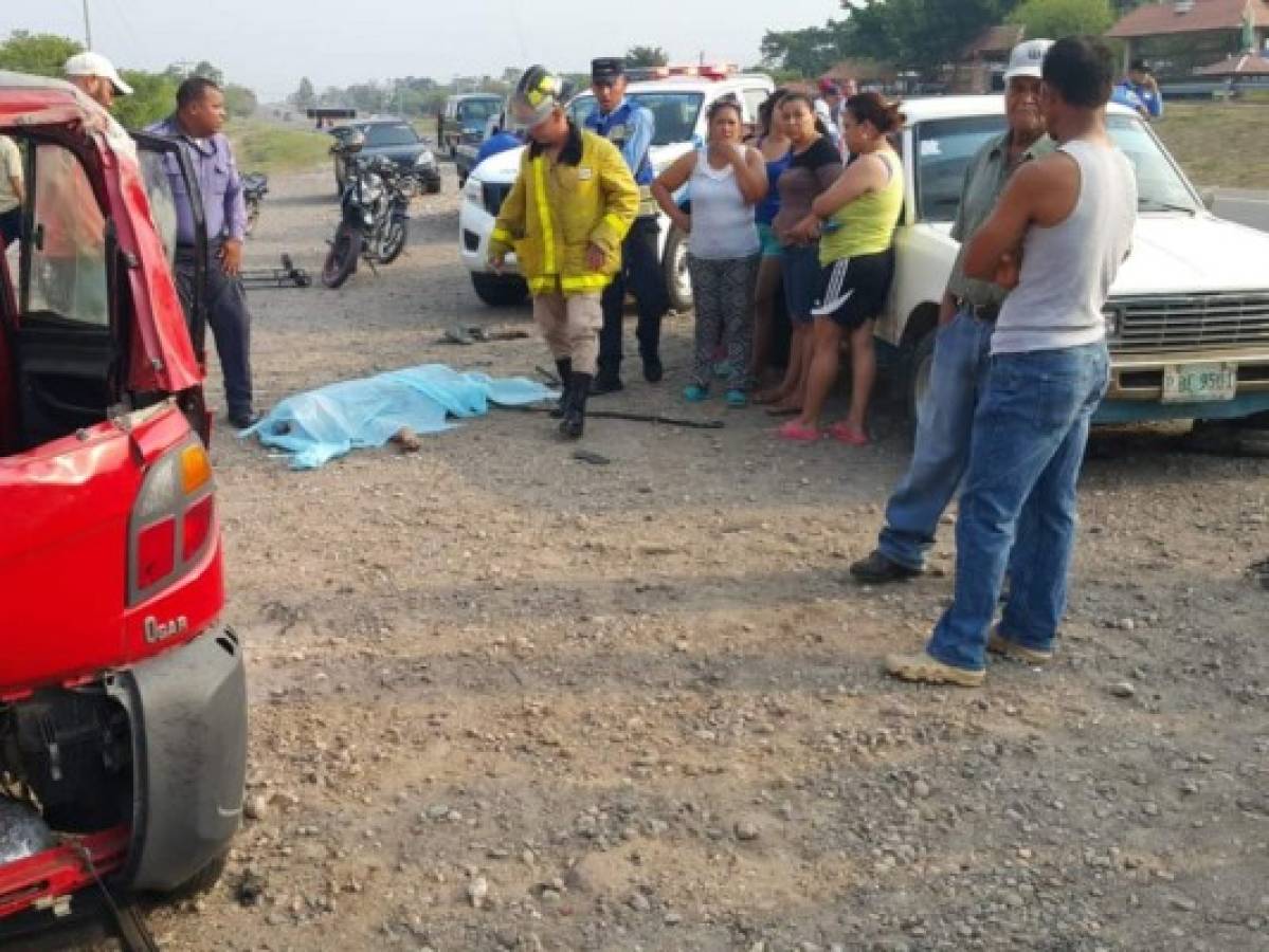 Accidente deja una persona muerta y un herido en la CA-5 de Comayagua 