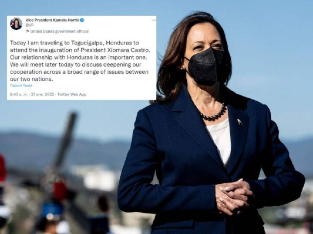 'Nos reuniremos para discutir nuestra cooperación': Kamala Harris a Xiomara Castro