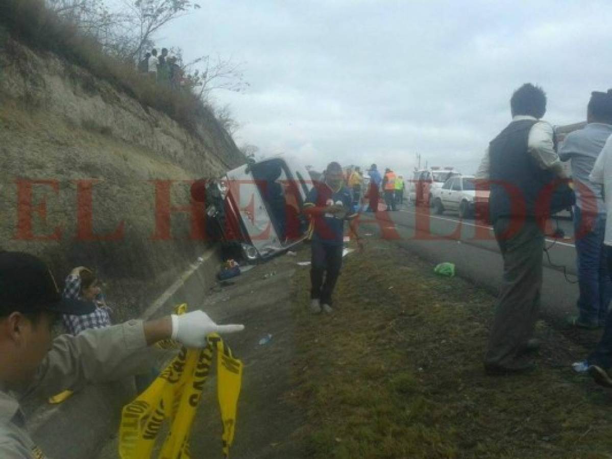 Múltiple colisión deja al menos cinco muertos en el Valle de Amarateca