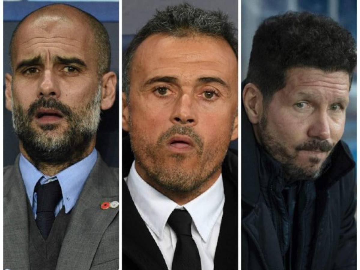 Guardiola, Luis Enrique y Simeone figuran entre los candidatos a mejor DT del año