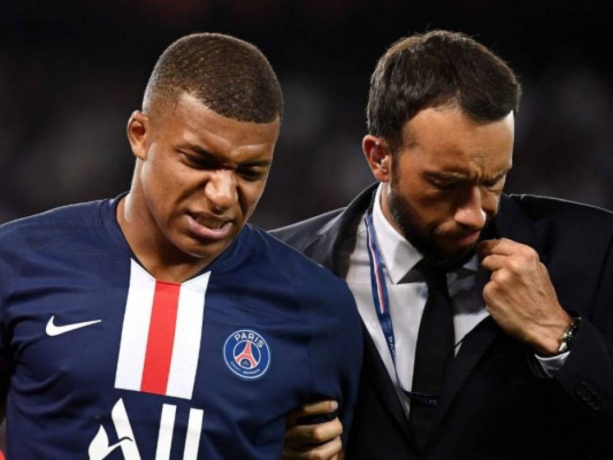 Mbappé estará de baja por lesión de 'tres a cuatro semanas'