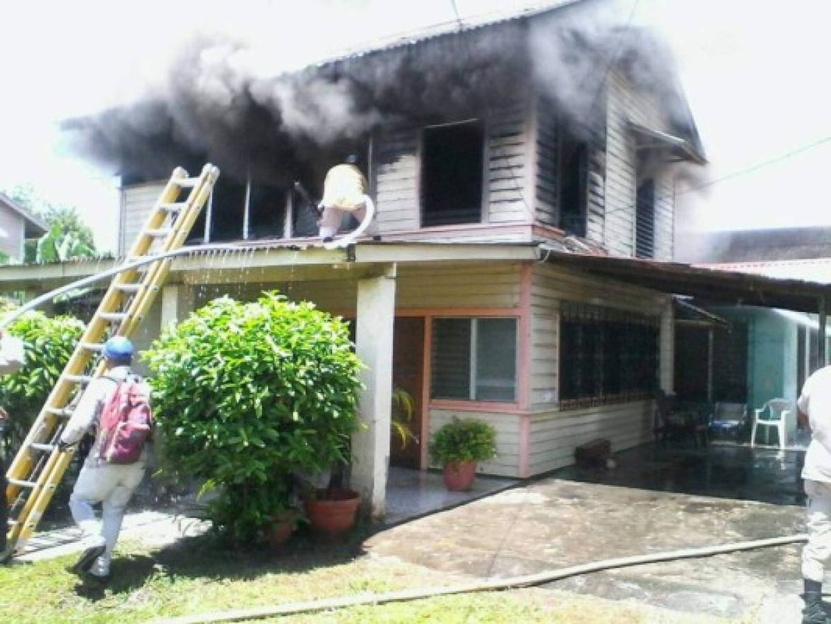 Honduras: Hallan cuerpo quemado entre escombros tras voraz incendio en La Lima