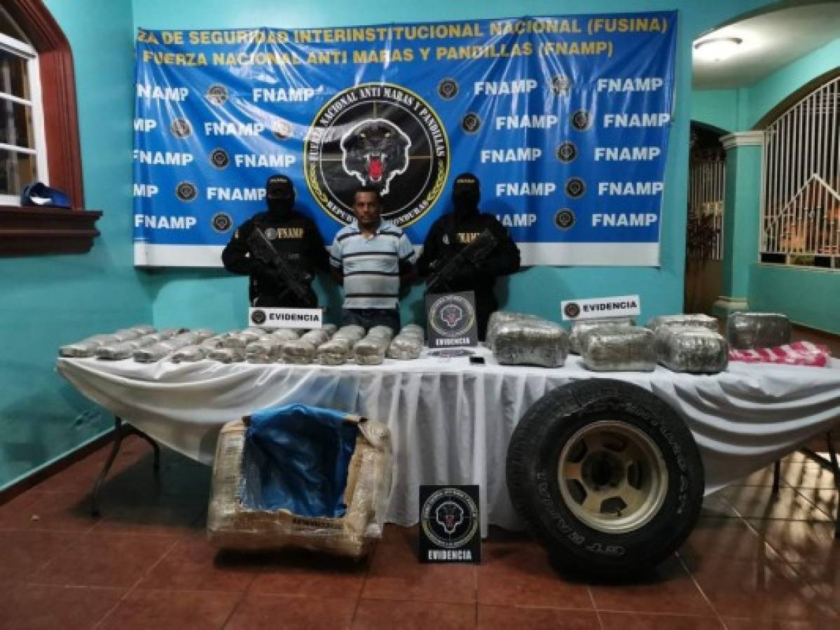 Con droga capturan a 'El Murciélago' en Jutiapa, Atlántida