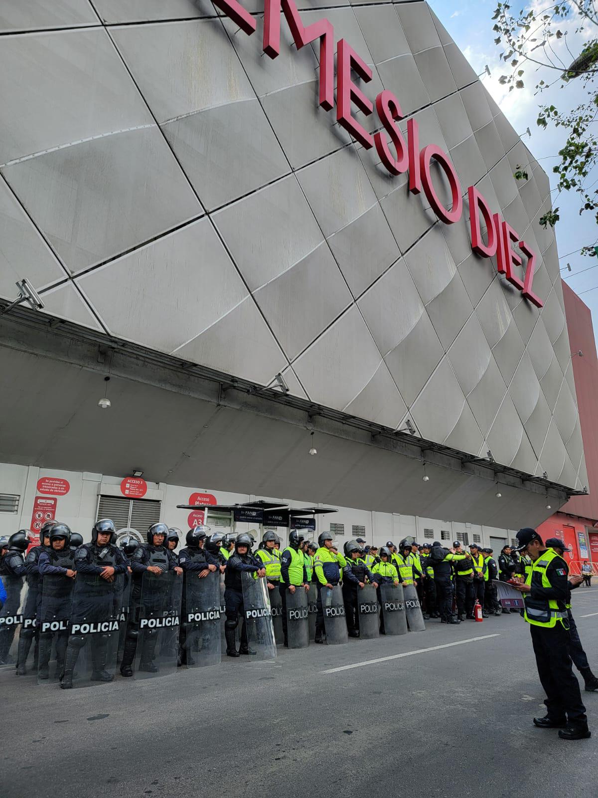 Máxima seguridad en Toluca para el México vs Honduras en el Nemesio Diez