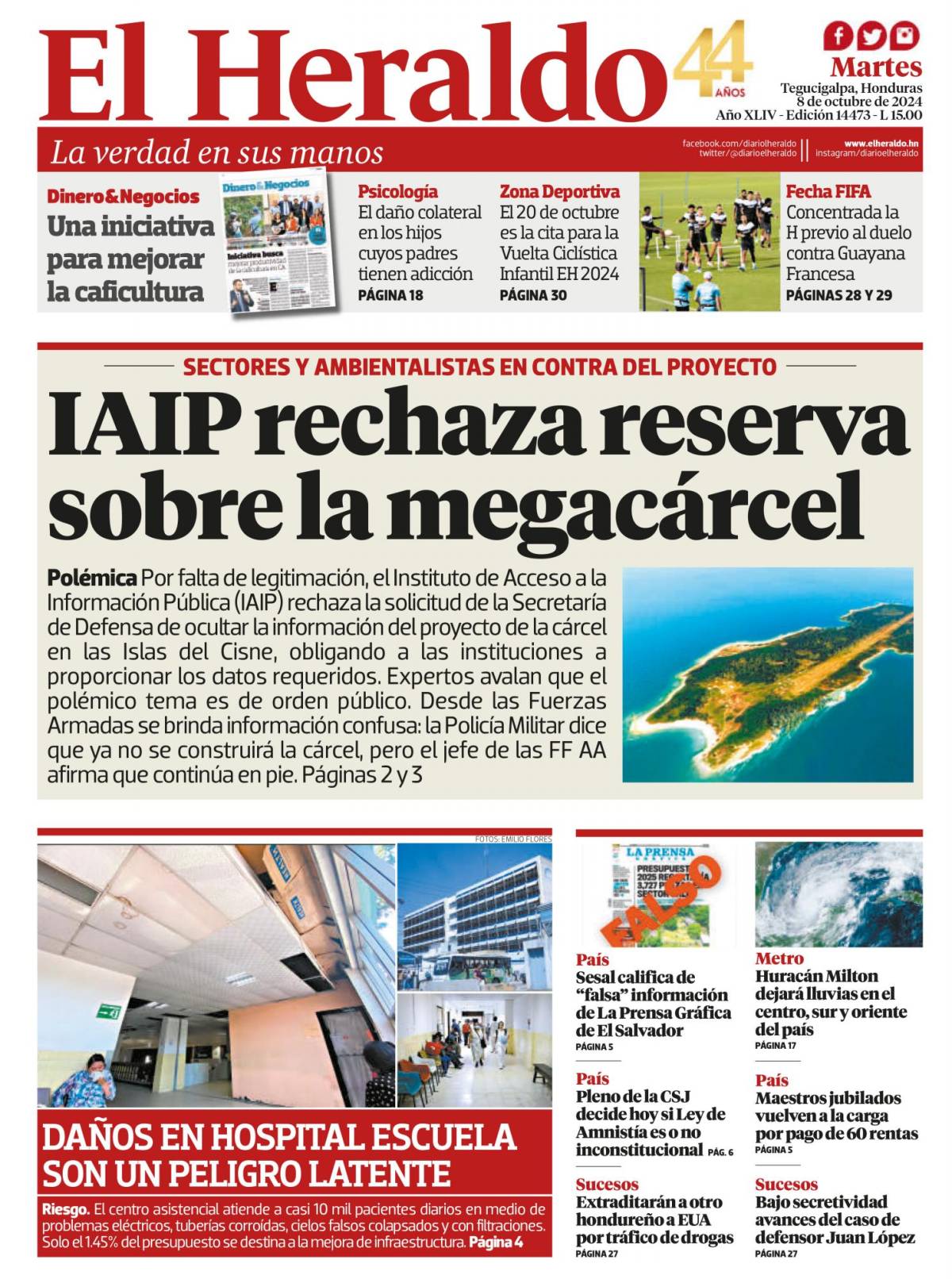 IAIP rechaza reserva sobre la megacárcel