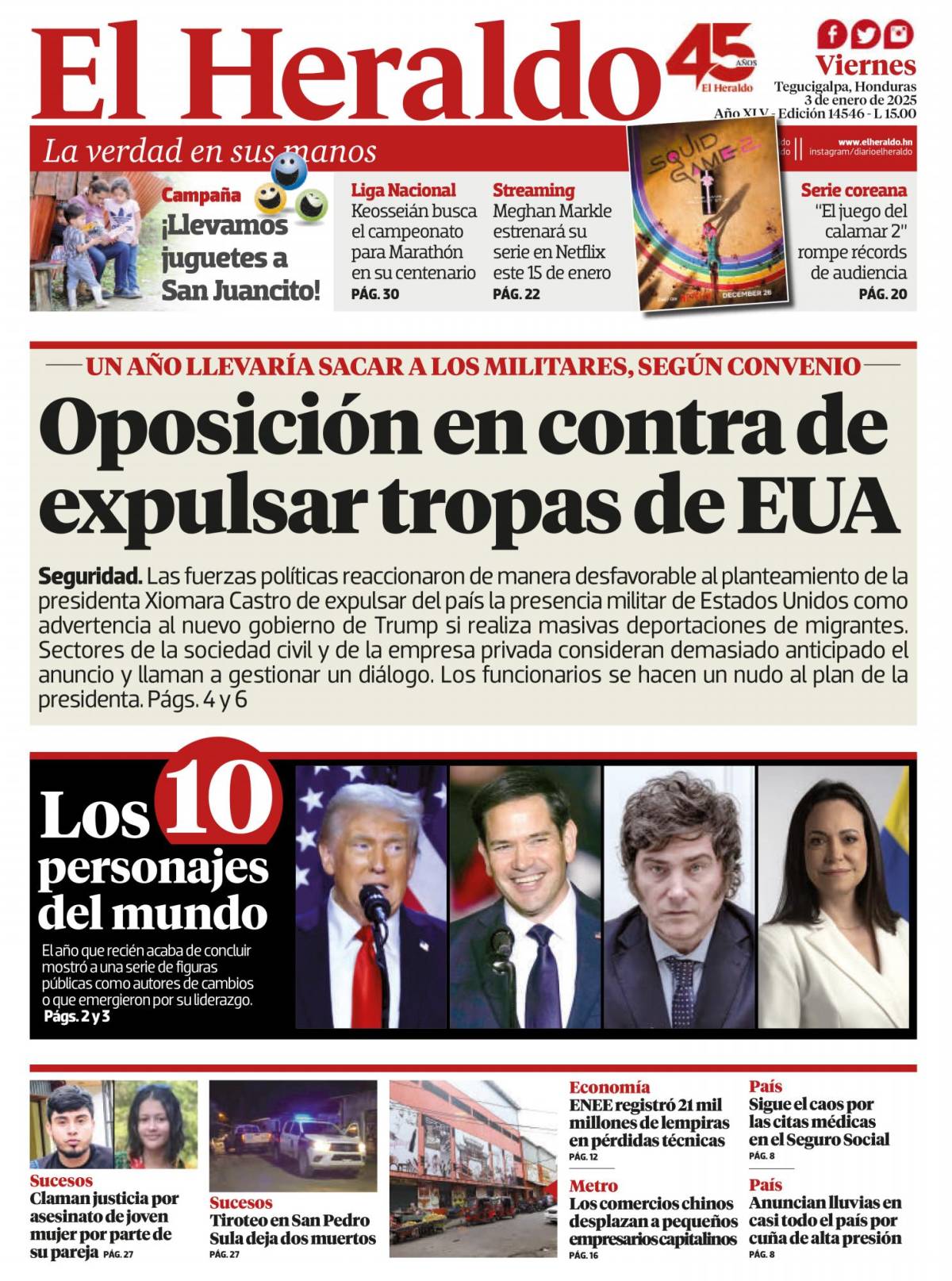 Oposición en contra de expulsar tropas de EUA