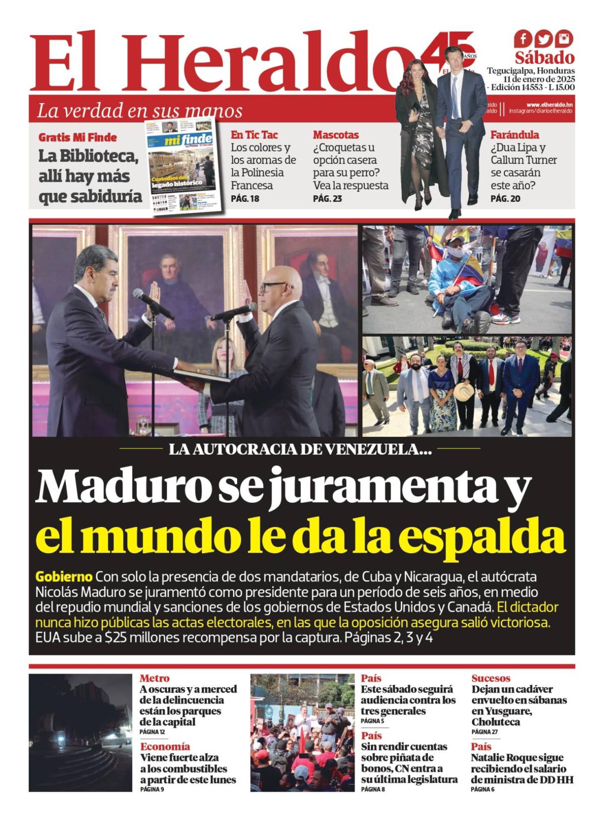 Maduro se juramenta y el mundo le da la espalda