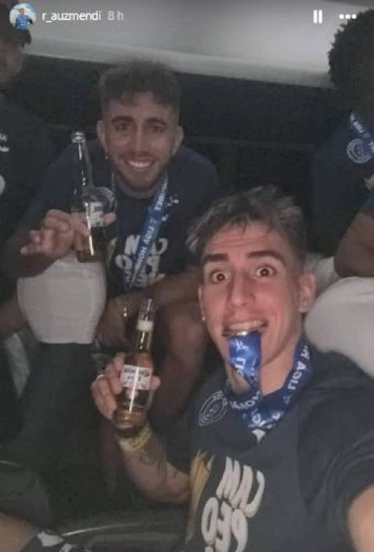 Así celebraron los jugadores de Motagua la copa 19 en redes sociales