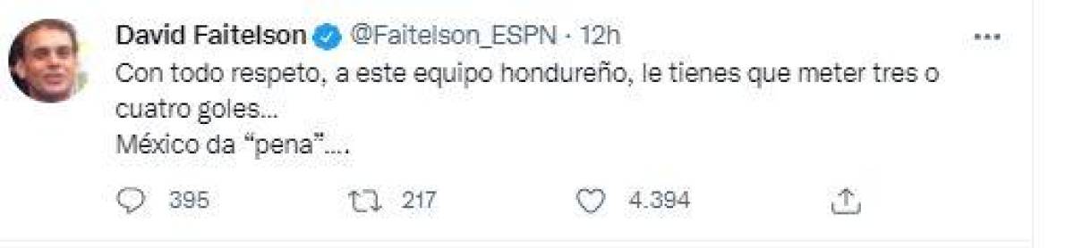 David Faitelson: “Estuvieron mejor los Premios Oscar que el Honduras-México”