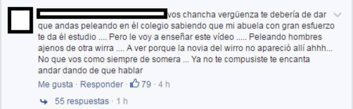 Entre los comentarios los familiares de las adolescentes se manifestraon.