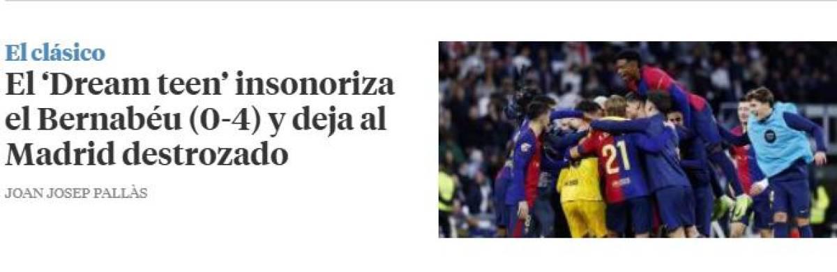 Barcelona humilló a Real Madrid y estas son las portadas de la prensa: “Nueva era”