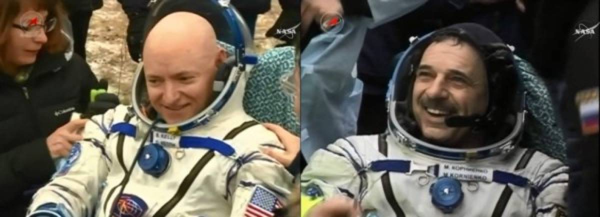 Dos astronautas vuelven a casa tras casi un año en órbita