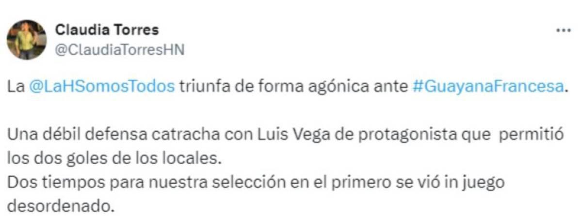 Lo que dicen los periodistas sobre juego de Honduras ante Guayana Francesa