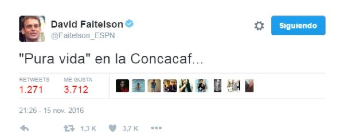 Un encantado Faitelson elogia nivel de Costa Rica ante Estados Unidos