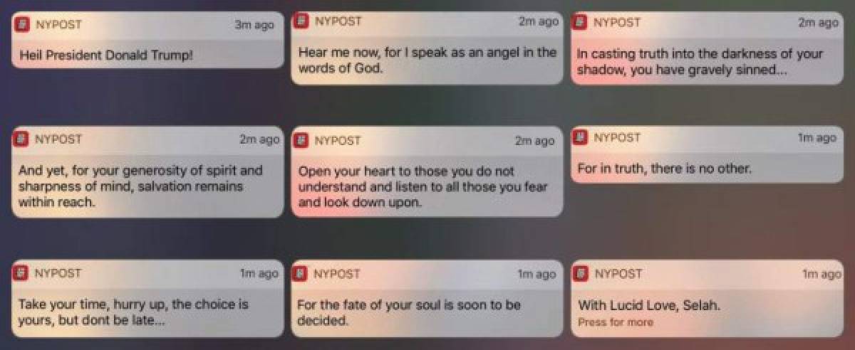 Hackean app de New York Post; envían texto 'Heil presidente'   