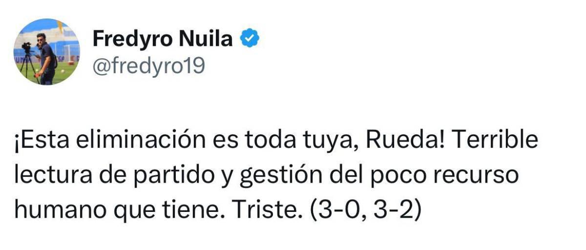 Prensa hondureña arremete contra Reinaldo Rueda tras eliminación: “Es lamentable”