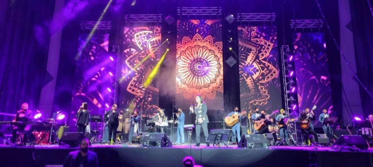 El concierto se llevó a cabo en el Palacio de los Deportes de la UNAH..