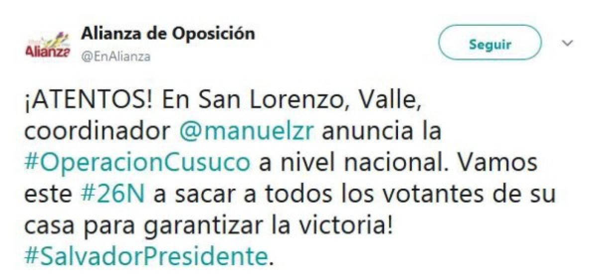 Manuel Zelaya anuncia operación 'Cusuco' para sacar a todo el mundo a votar el 26 de noviembre