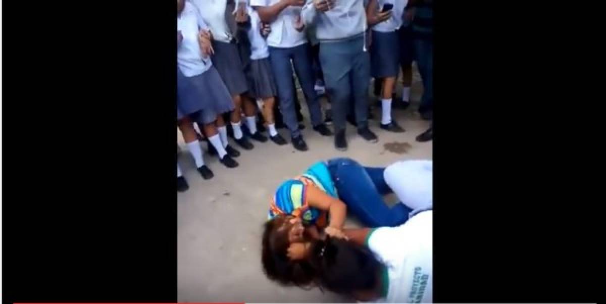 Colegialas de un instituto de Comayagua protagonizan pelea