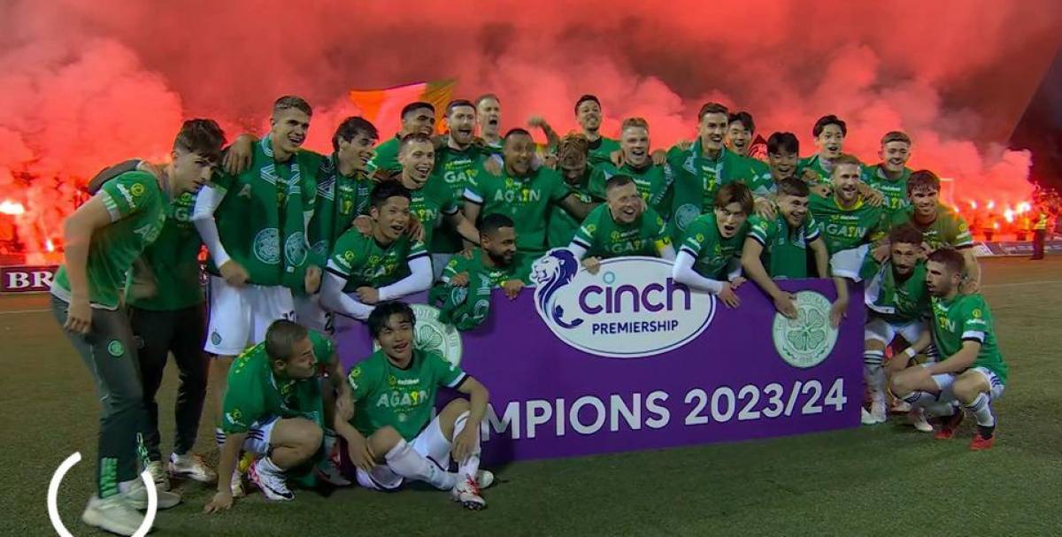 Celebración de Celtic tras conquistar el título.