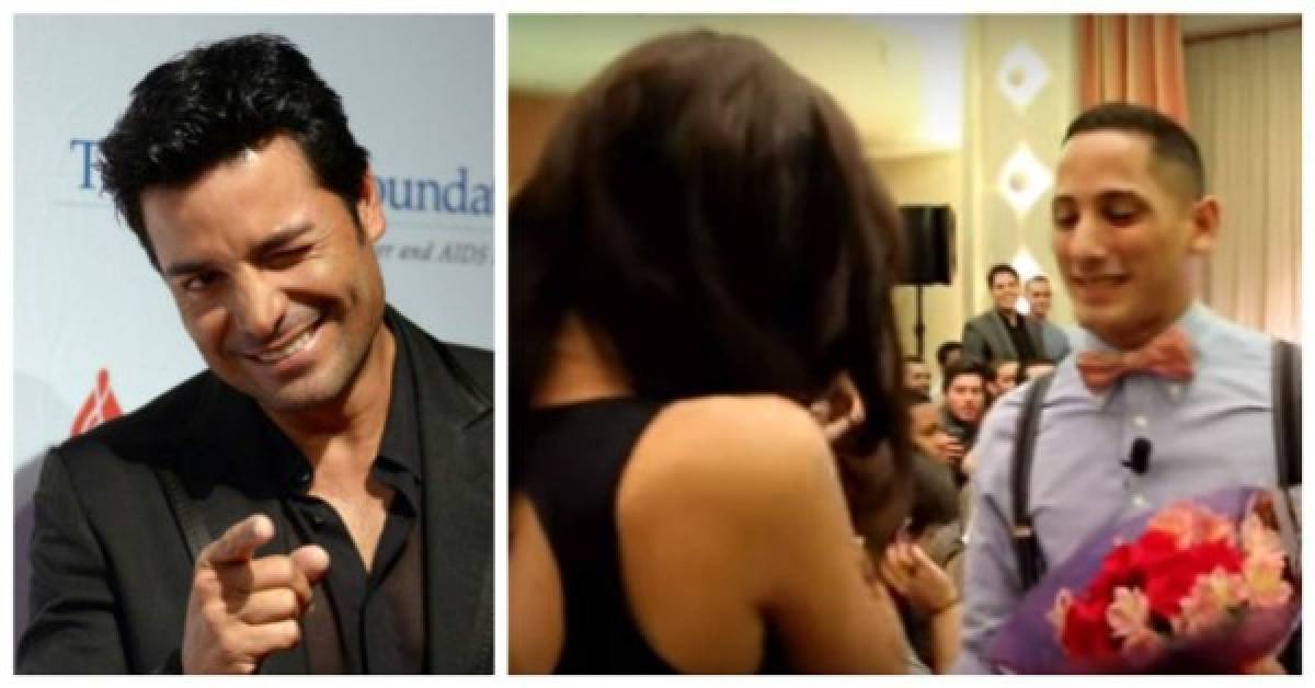 Joven le pide matrimonio a su novia con ayuda de Chayanne