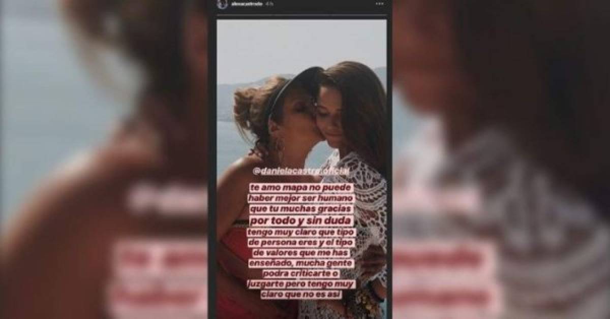 Este fue el mensaje que publicó Alexa para apoyar a su madre. Cortesía Instagram