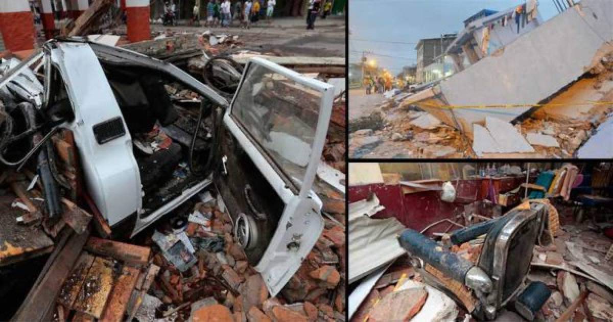 Sube a 646 la cifra de muertos en Ecuador por potente sismo