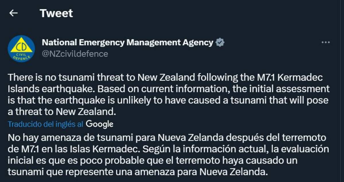 Tres terremotos golpean Isla Norte de Nueva Zelanda