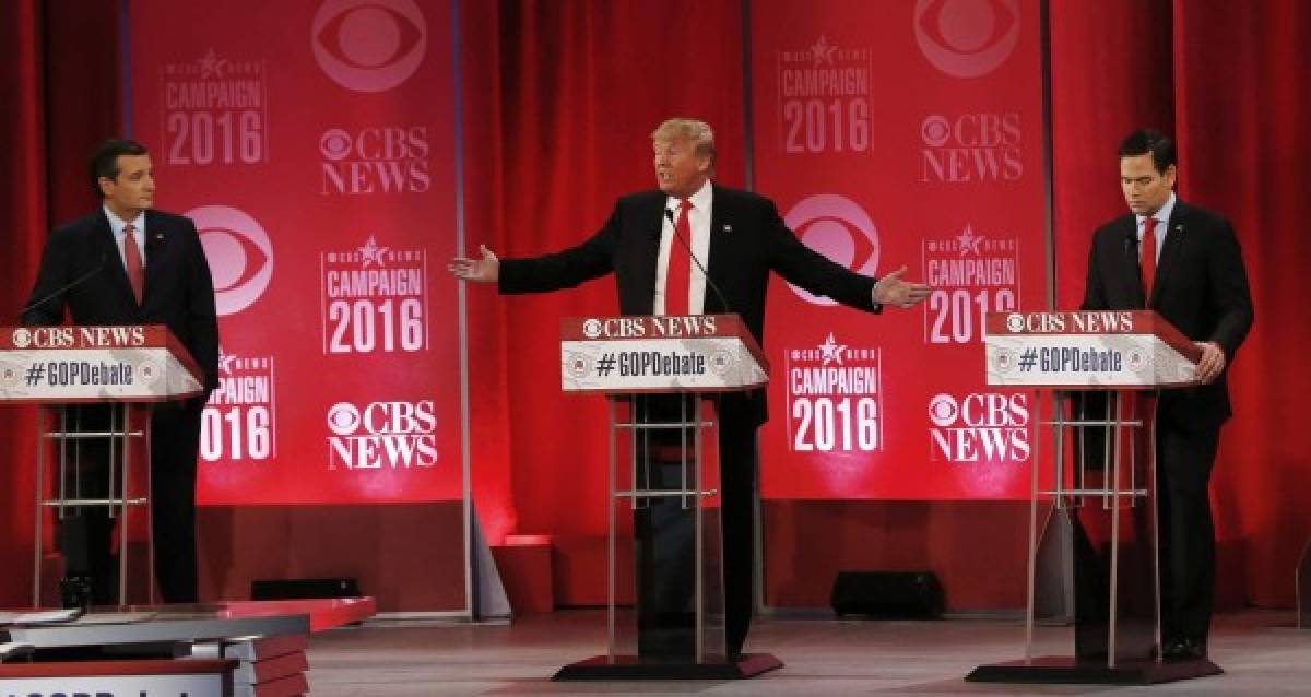 Rubio y Cruz tratarán de frenar a Trump en debate