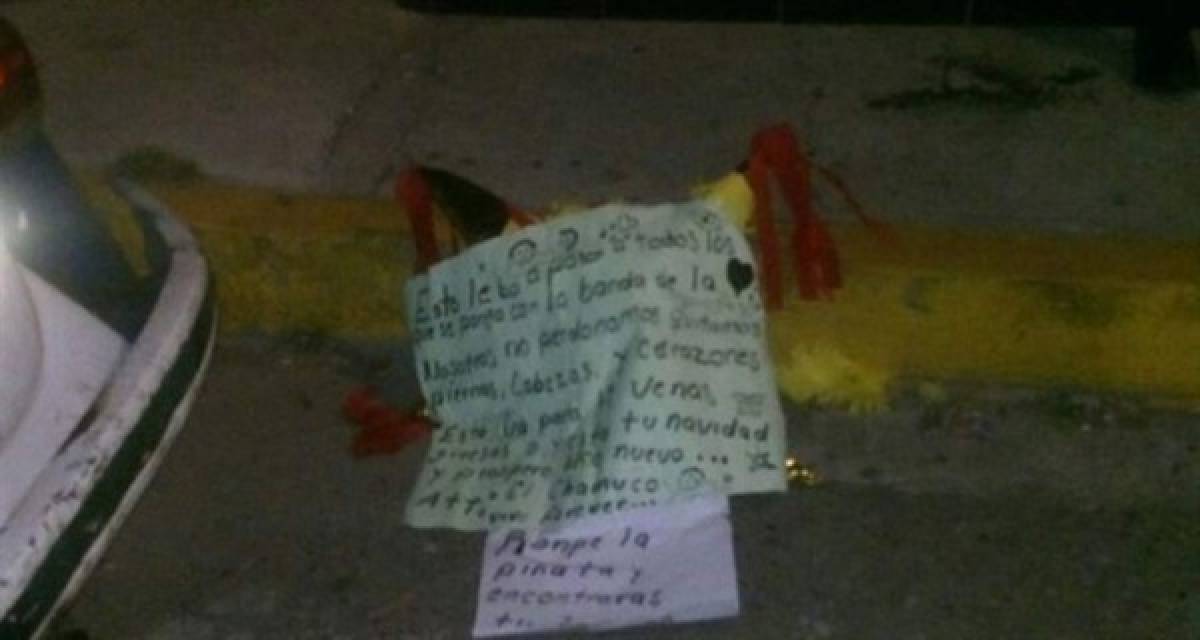 México: Sicarios dejan piñata con un corazón adentro y un narcomensaje