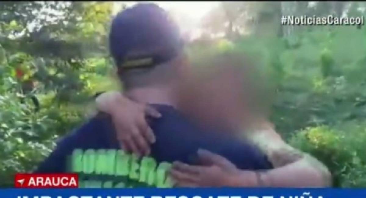 Video: El dramático rescate de una niña de ocho años que había sido secuestrada en Colombia